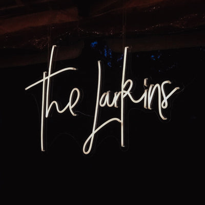 Wedding Last Name neon sign - The Lovely Glass Jar Neon